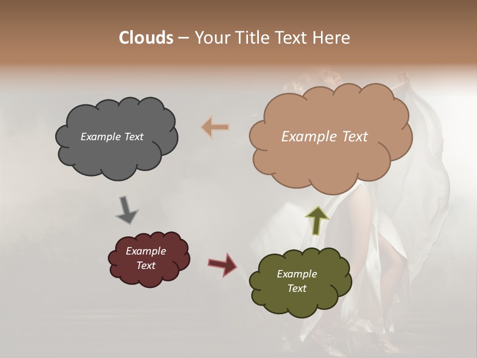 Seated Wedding Trendy PowerPoint Template