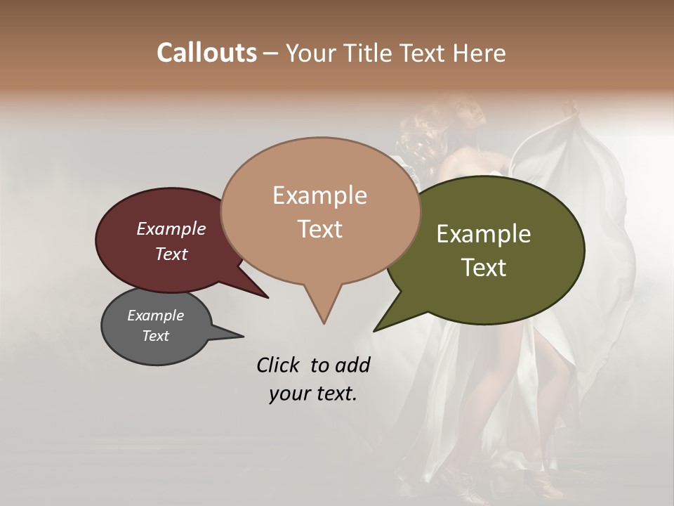 Seated Wedding Trendy PowerPoint Template