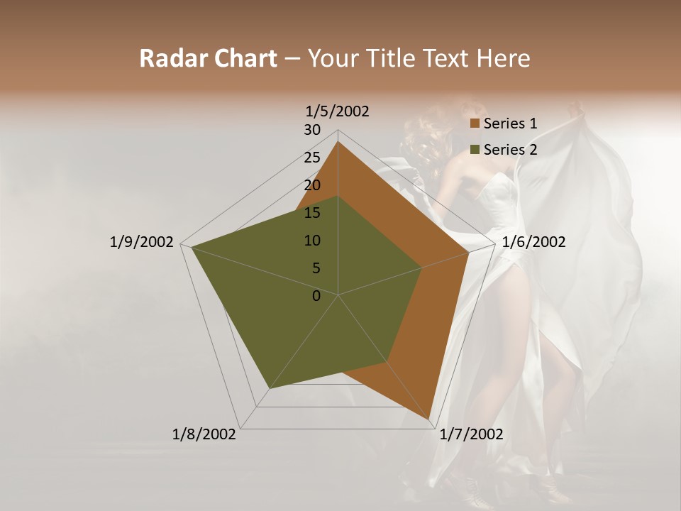 Seated Wedding Trendy PowerPoint Template