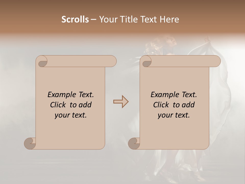 Seated Wedding Trendy PowerPoint Template