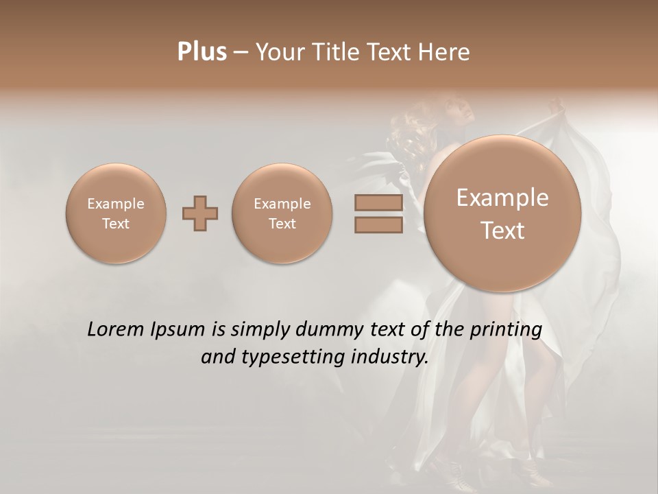 Seated Wedding Trendy PowerPoint Template