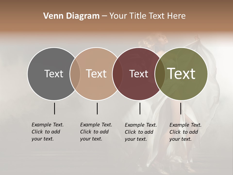 Seated Wedding Trendy PowerPoint Template