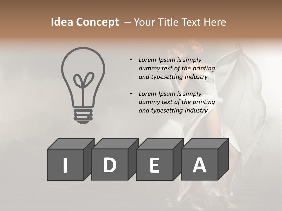 Seated Wedding Trendy PowerPoint Template