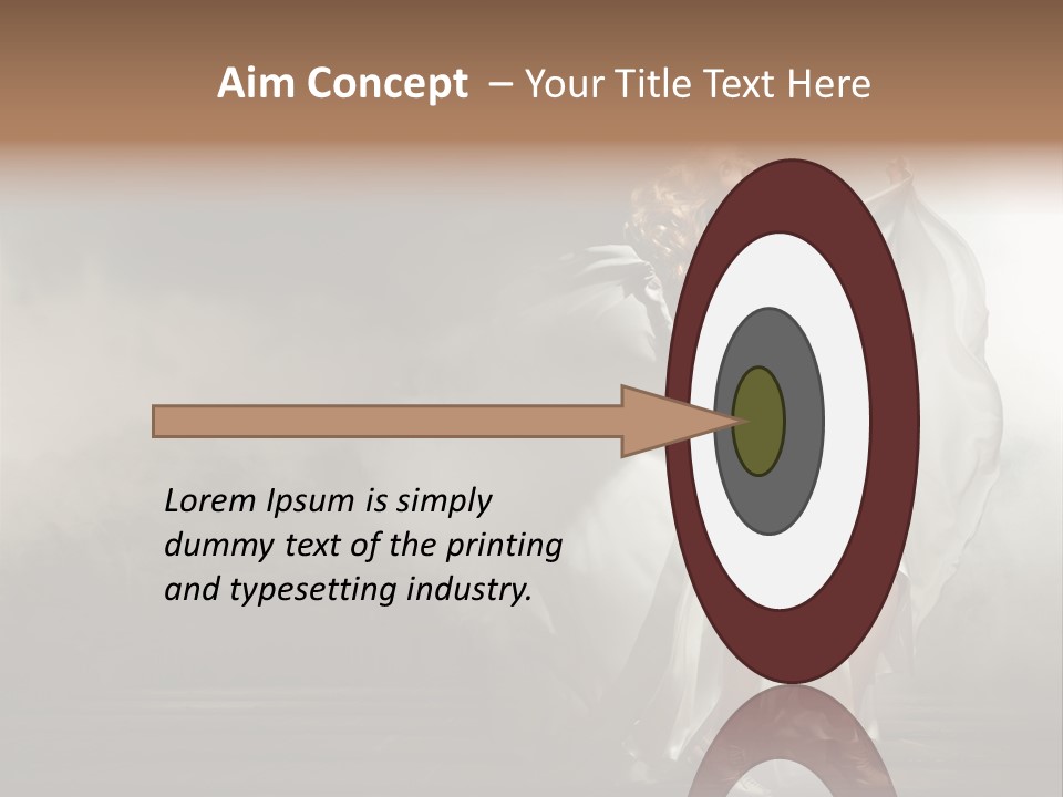 Seated Wedding Trendy PowerPoint Template