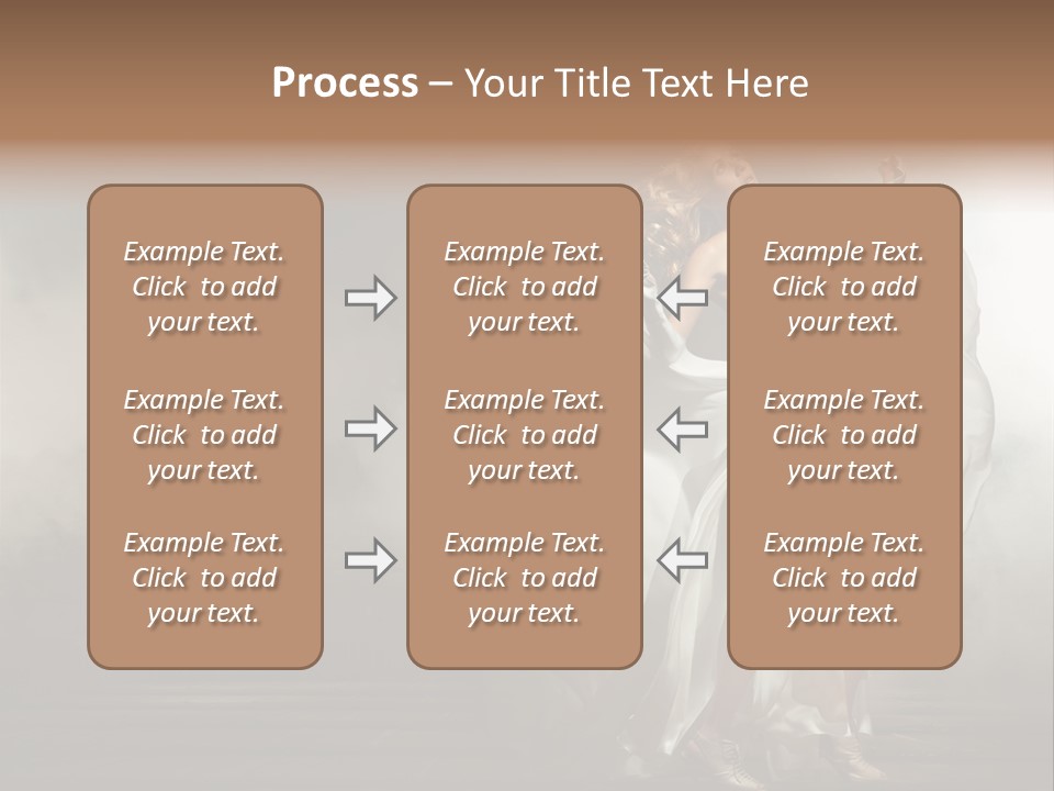 Seated Wedding Trendy PowerPoint Template