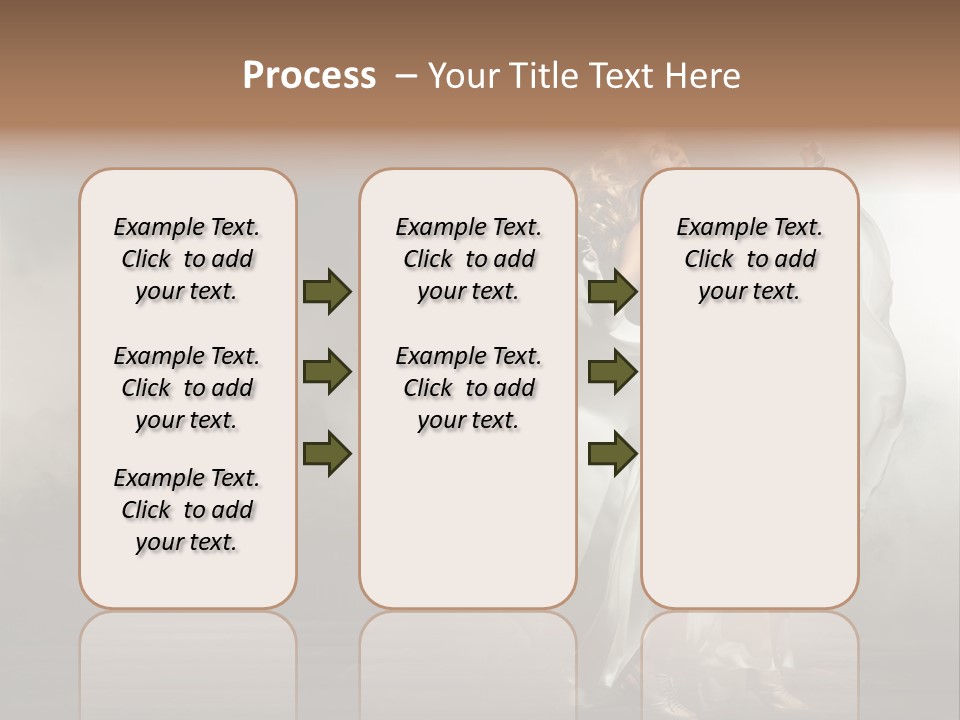 Seated Wedding Trendy PowerPoint Template
