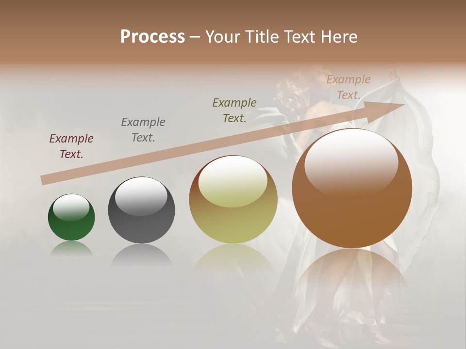 Seated Wedding Trendy PowerPoint Template