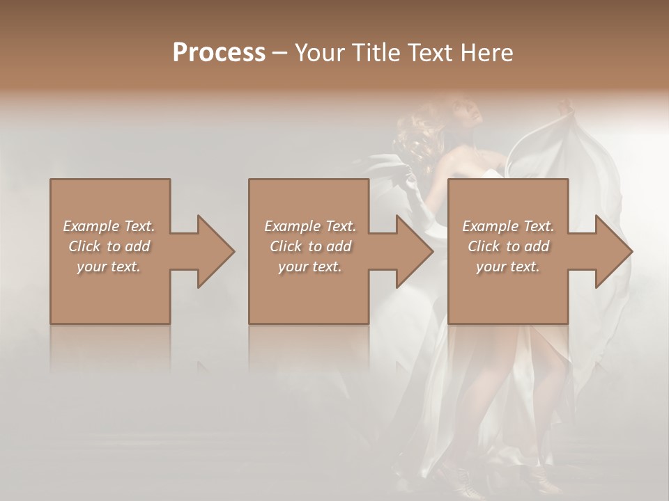 Seated Wedding Trendy PowerPoint Template