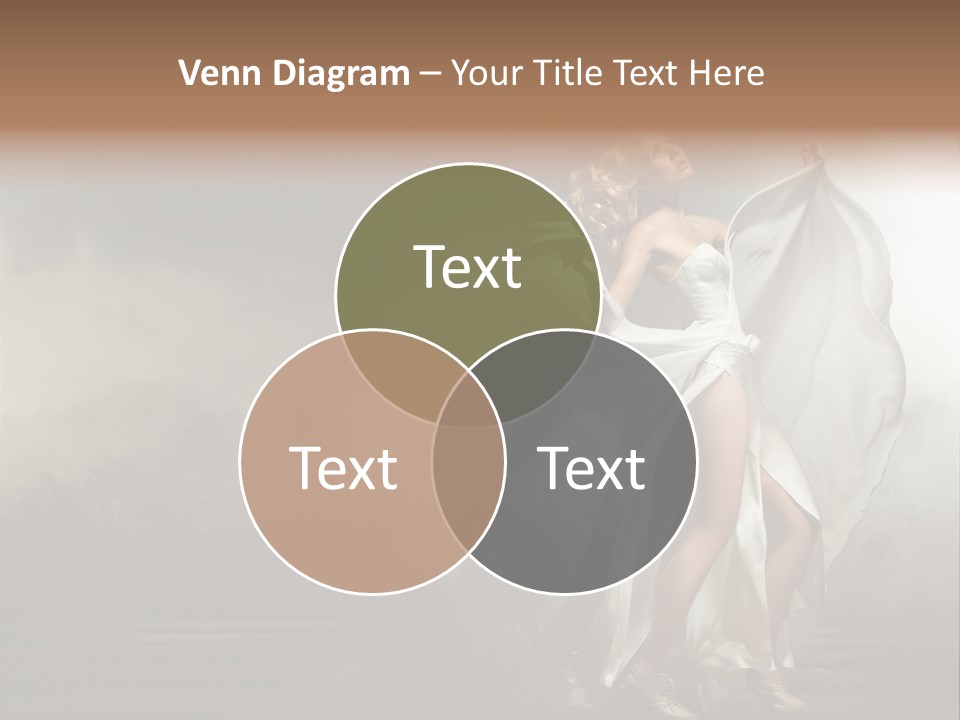 Seated Wedding Trendy PowerPoint Template