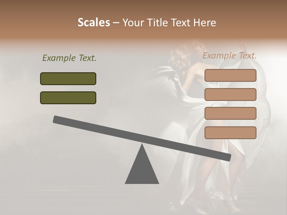 Seated Wedding Trendy PowerPoint Template