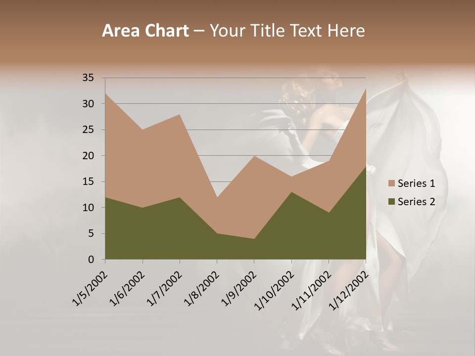 Seated Wedding Trendy PowerPoint Template