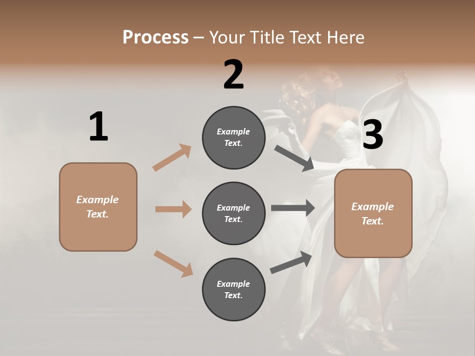 Seated Wedding Trendy PowerPoint Template