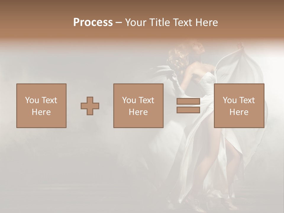 Seated Wedding Trendy PowerPoint Template