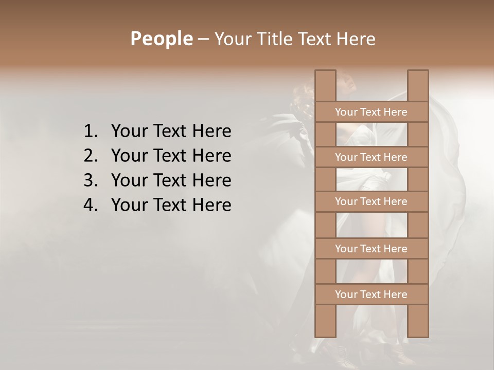 Seated Wedding Trendy PowerPoint Template