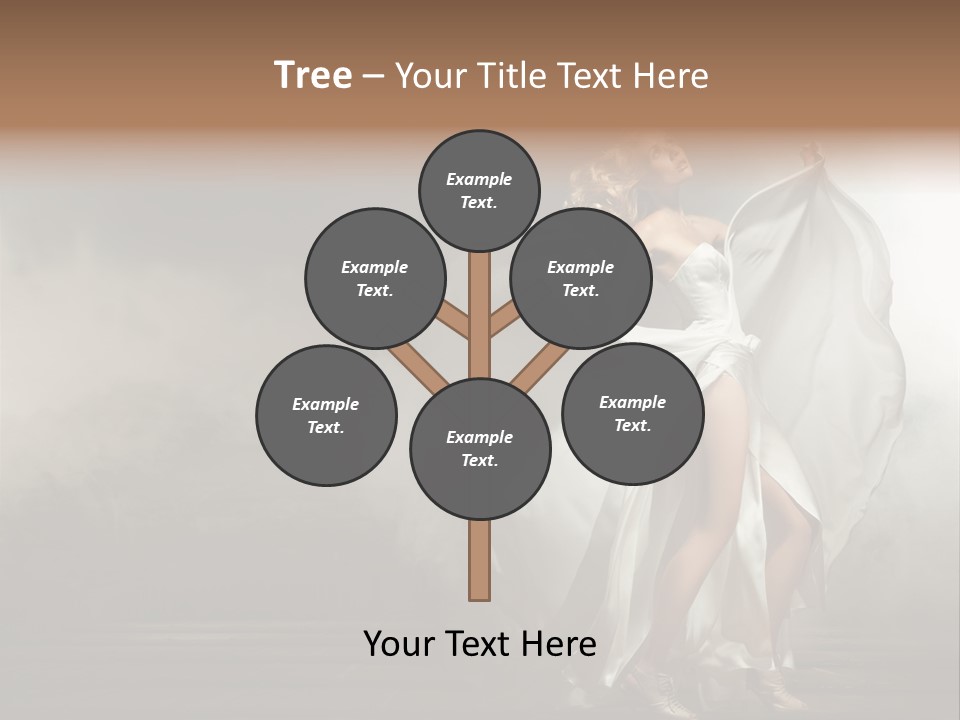 Seated Wedding Trendy PowerPoint Template