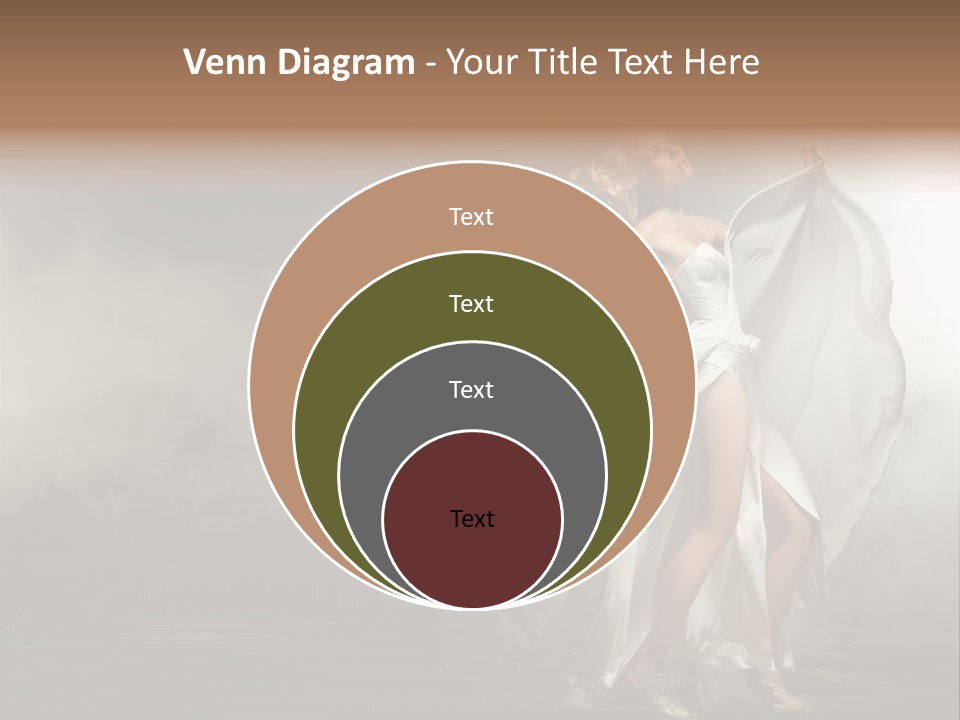 Seated Wedding Trendy PowerPoint Template