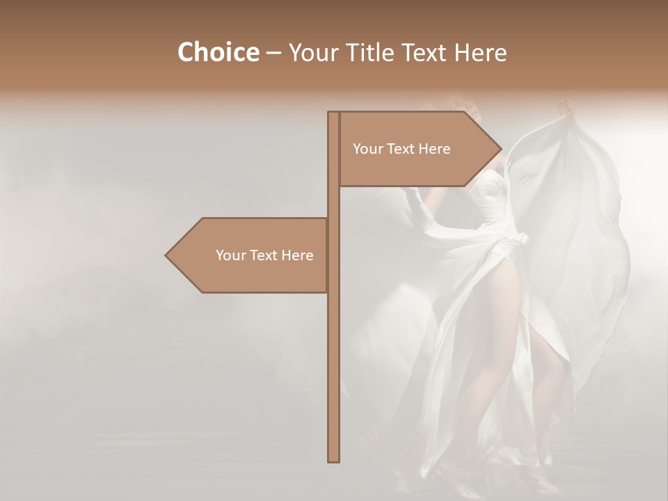 Seated Wedding Trendy PowerPoint Template