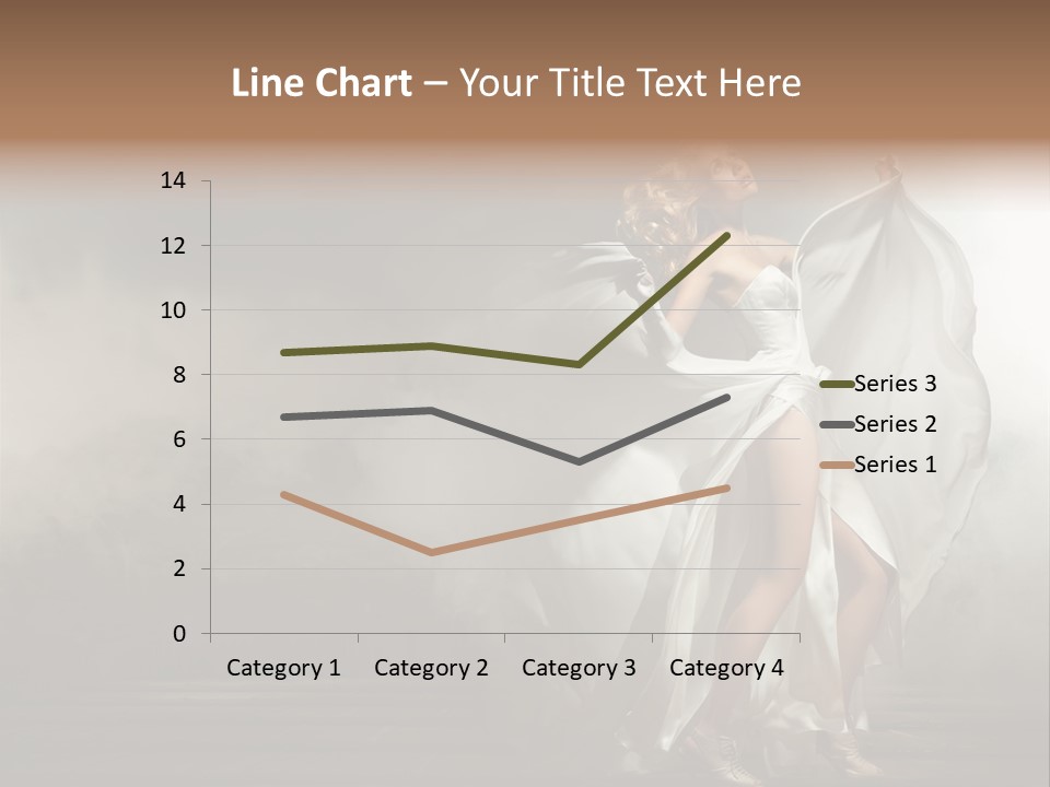 Seated Wedding Trendy PowerPoint Template