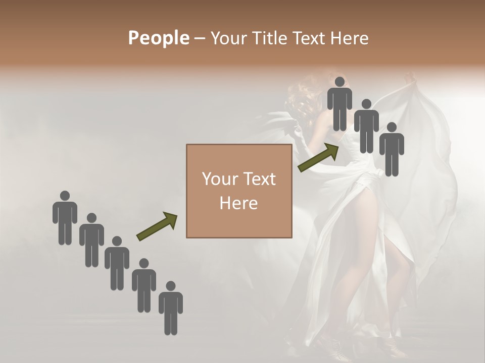 Seated Wedding Trendy PowerPoint Template