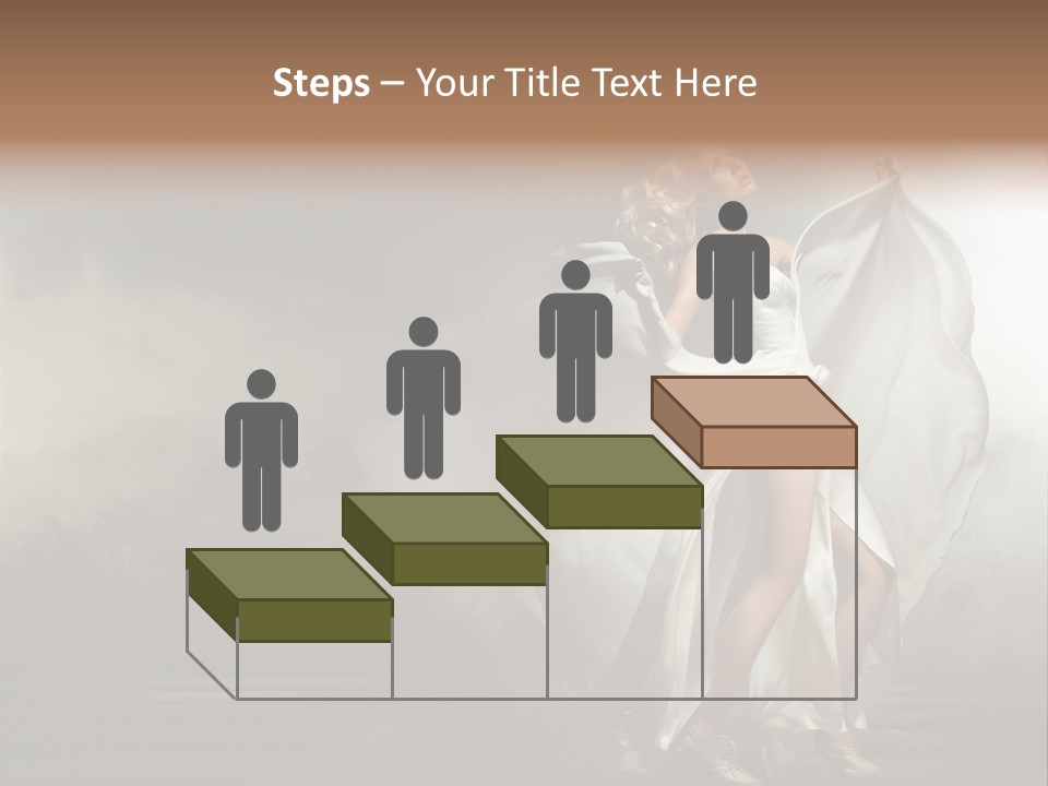 Seated Wedding Trendy PowerPoint Template