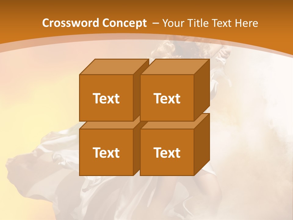 Away Windblown Style PowerPoint Template