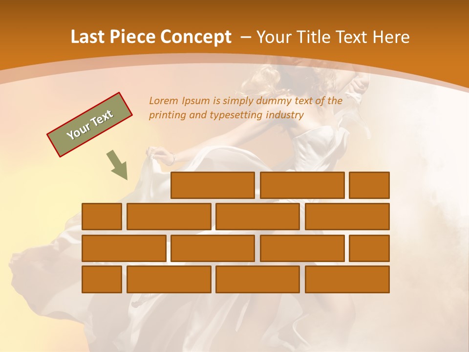 Away Windblown Style PowerPoint Template