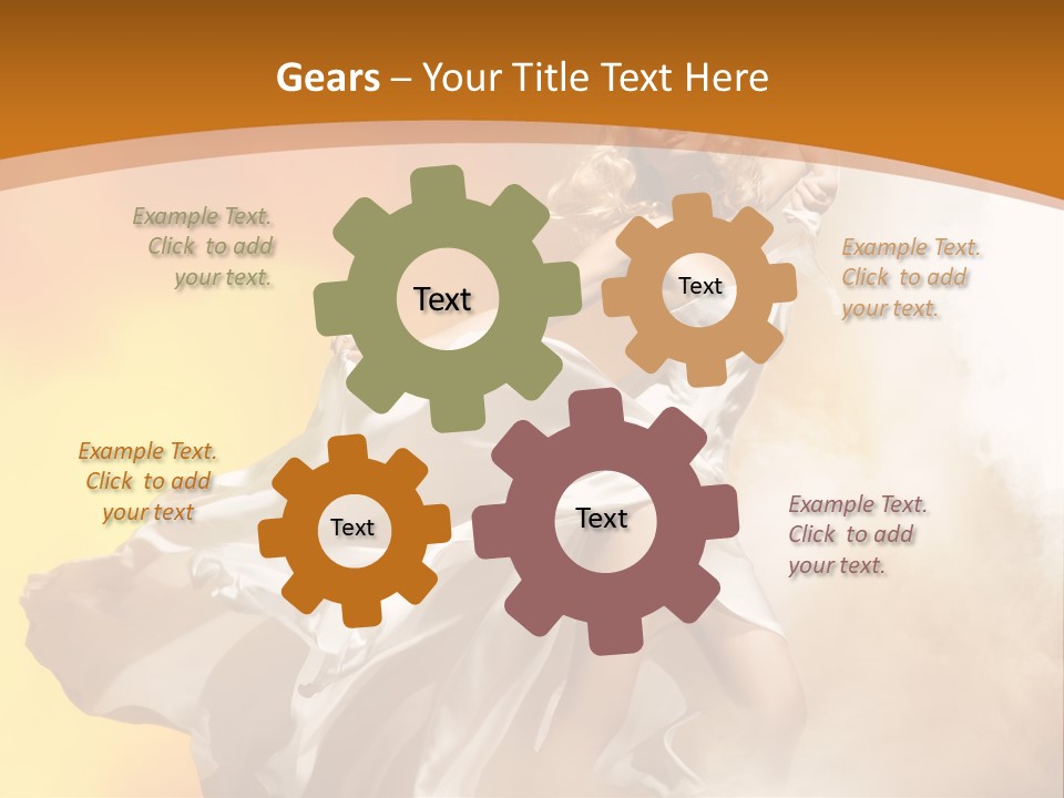 Away Windblown Style PowerPoint Template