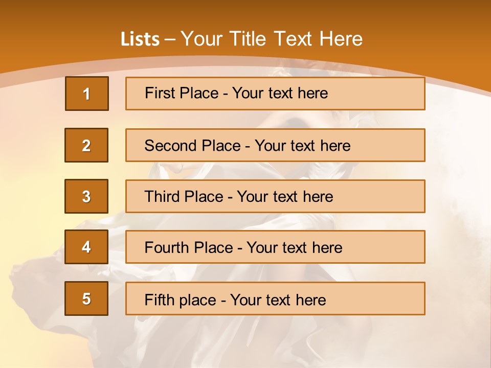Away Windblown Style PowerPoint Template