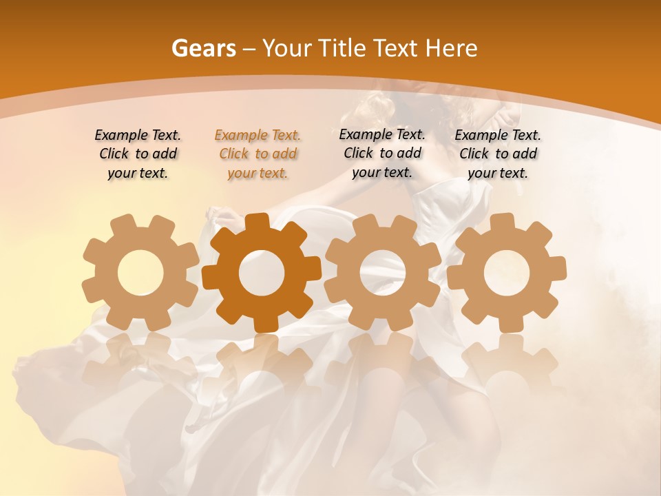 Away Windblown Style PowerPoint Template