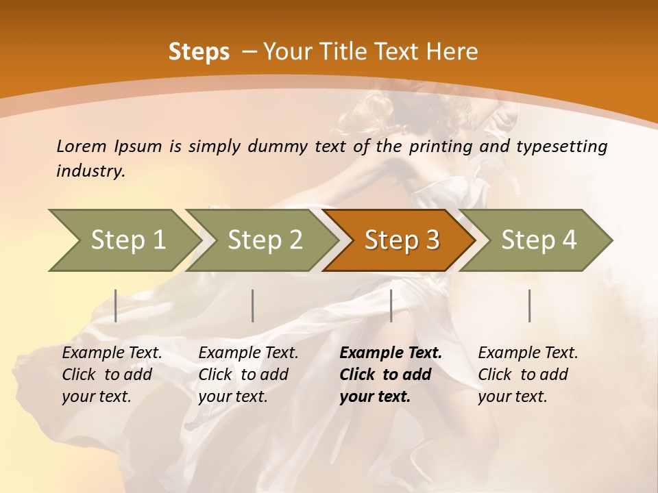 Away Windblown Style PowerPoint Template