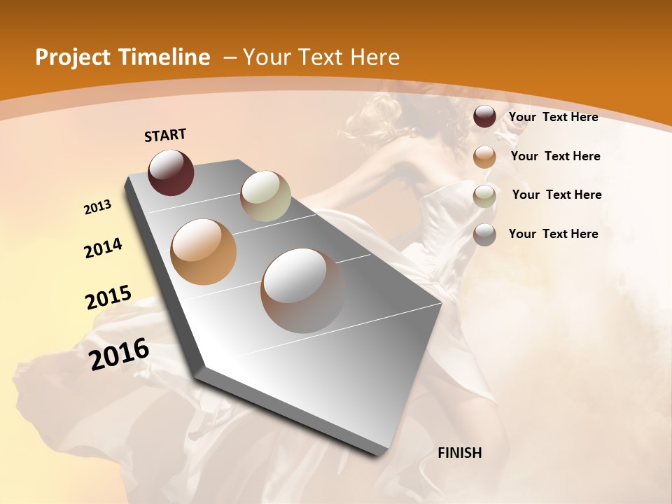 Away Windblown Style PowerPoint Template