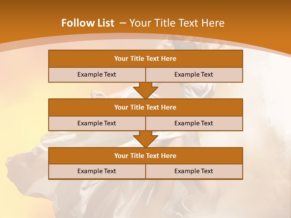 Away Windblown Style PowerPoint Template