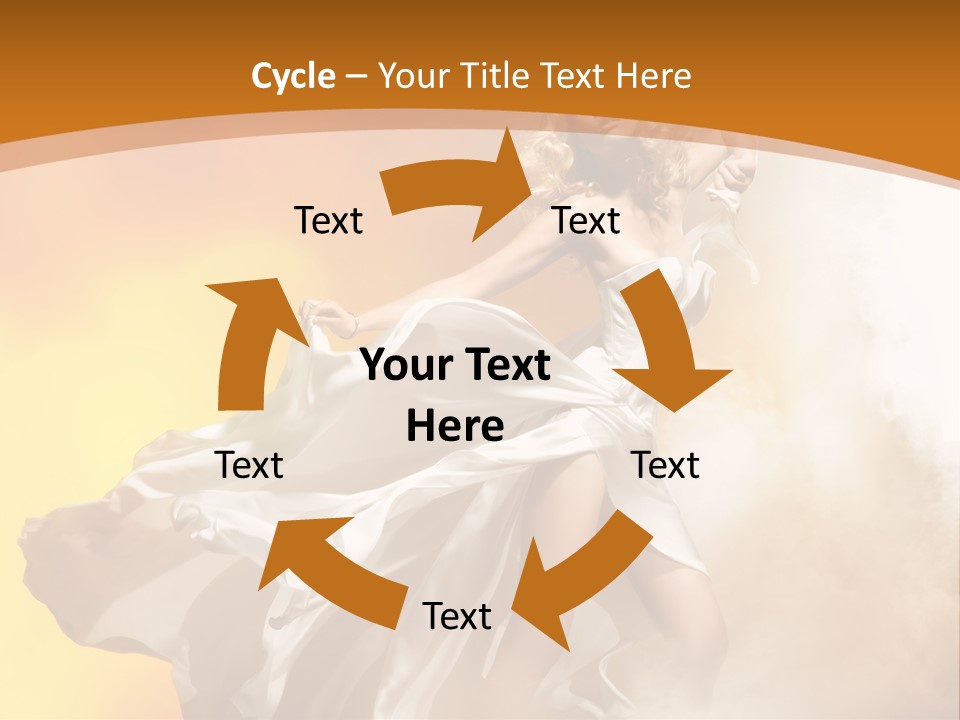 Away Windblown Style PowerPoint Template