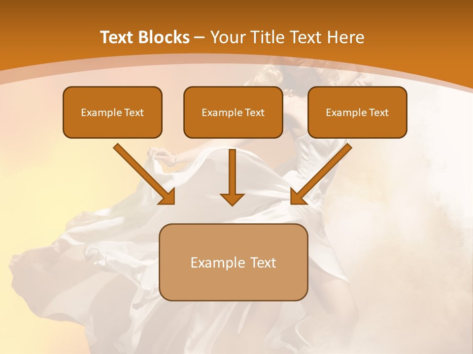 Away Windblown Style PowerPoint Template