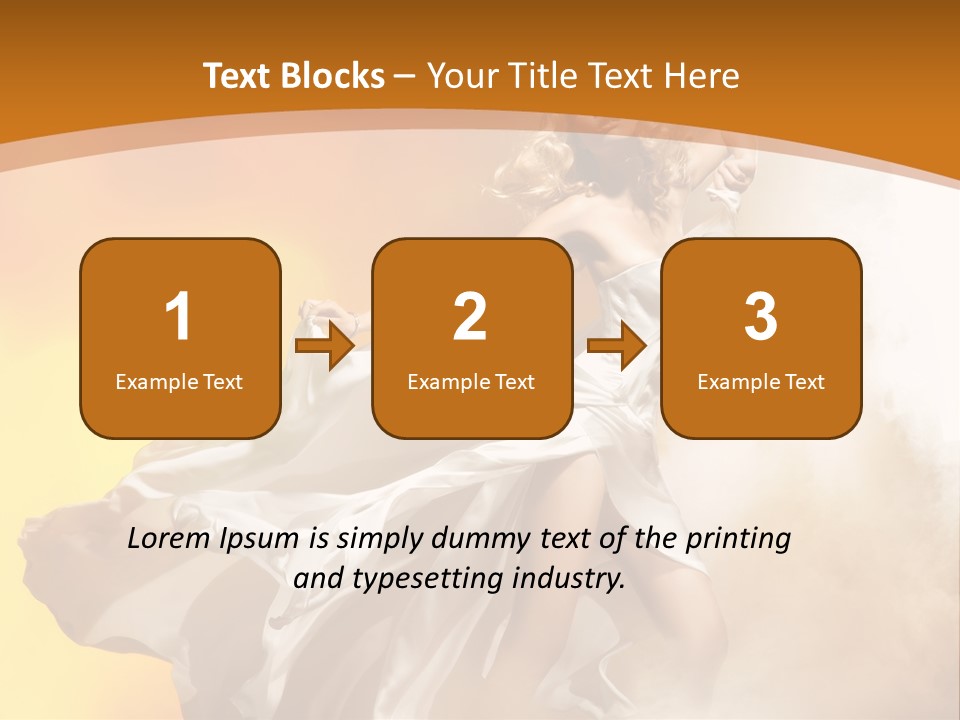 Away Windblown Style PowerPoint Template