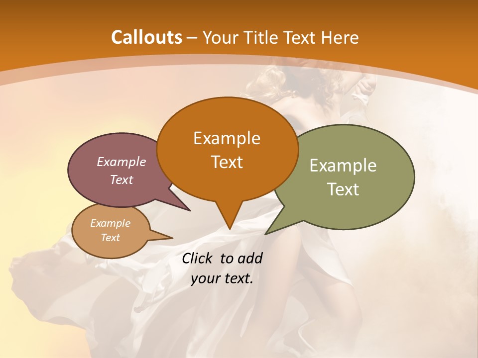 Away Windblown Style PowerPoint Template