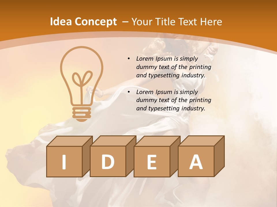 Away Windblown Style PowerPoint Template