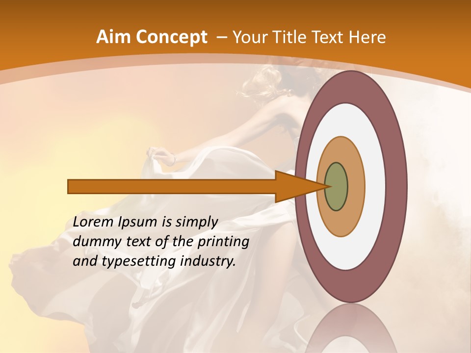 Away Windblown Style PowerPoint Template