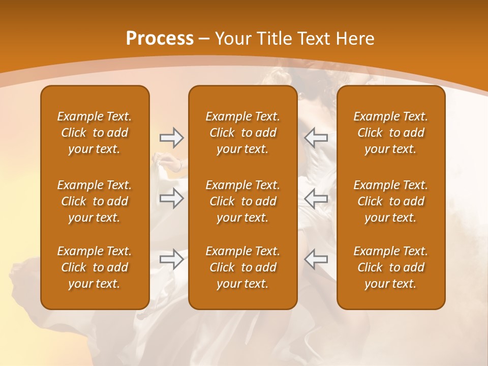 Away Windblown Style PowerPoint Template