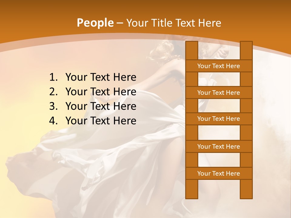 Away Windblown Style PowerPoint Template