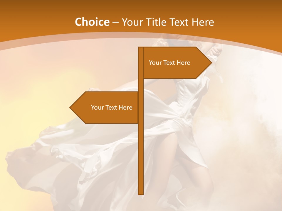 Away Windblown Style PowerPoint Template