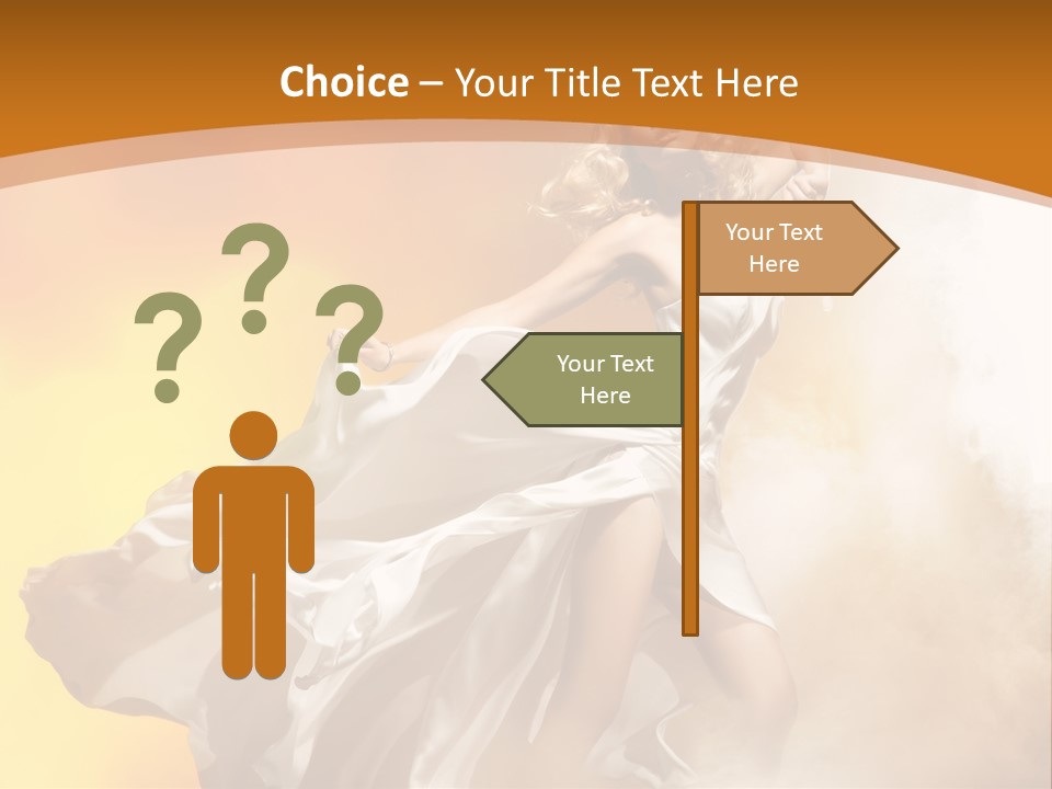 Away Windblown Style PowerPoint Template