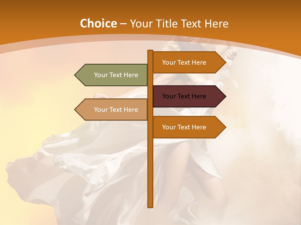 Away Windblown Style PowerPoint Template