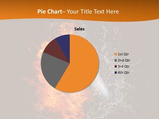 Fire Sport Rubber PowerPoint Template