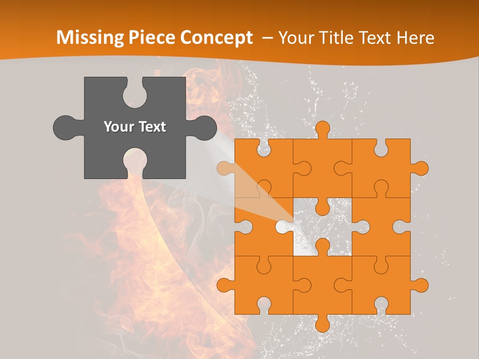 Fire Sport Rubber PowerPoint Template