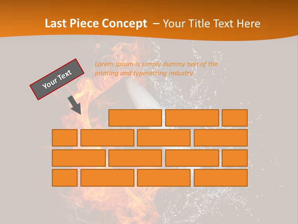 Fire Sport Rubber PowerPoint Template