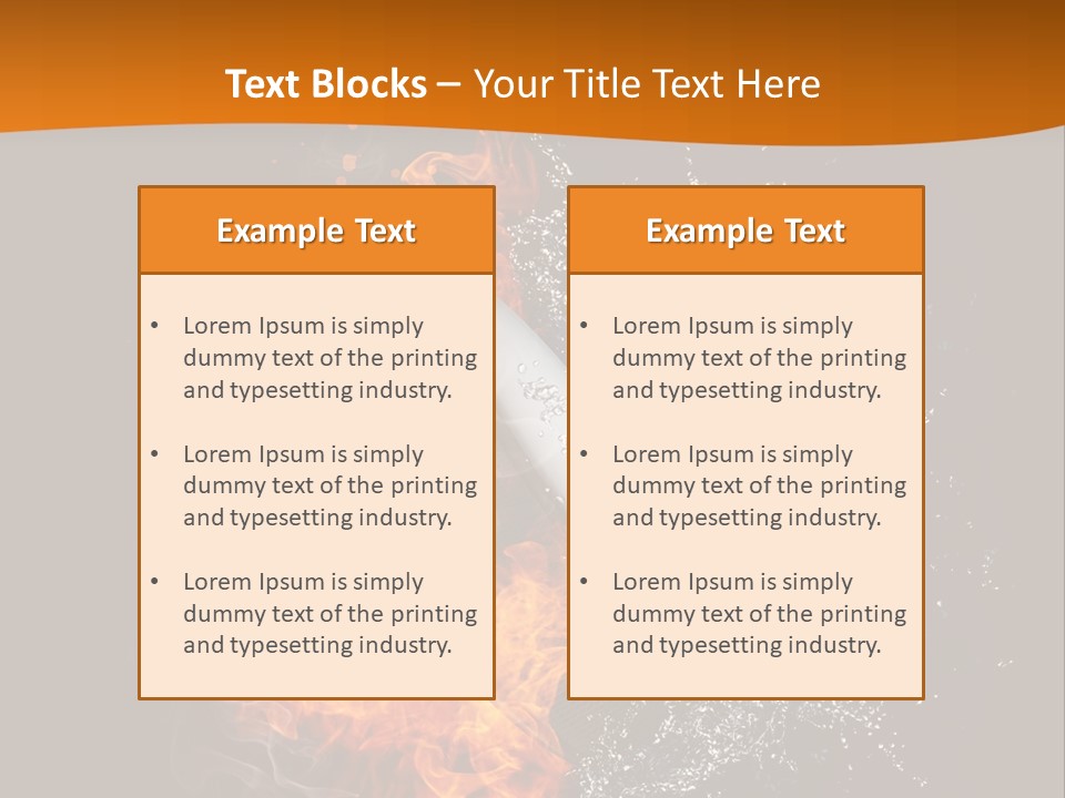 Fire Sport Rubber PowerPoint Template
