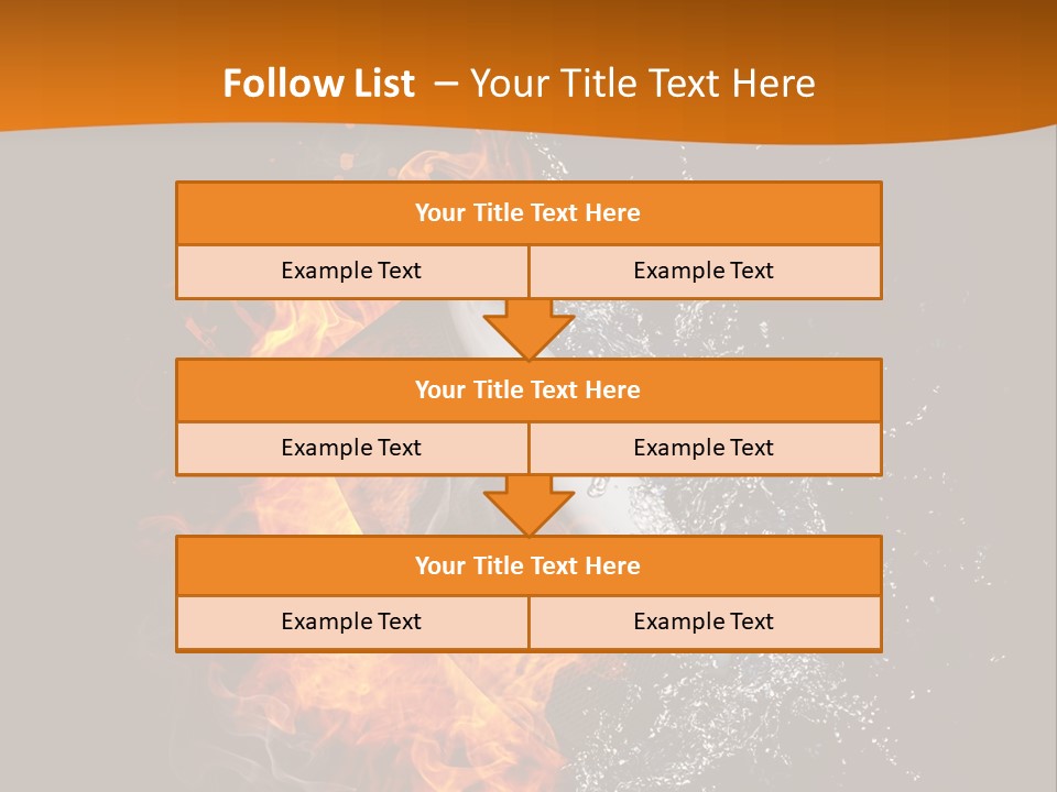 Fire Sport Rubber PowerPoint Template
