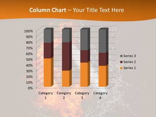 Fire Sport Rubber PowerPoint Template