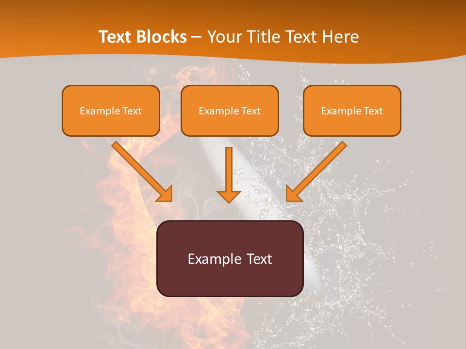 Fire Sport Rubber PowerPoint Template